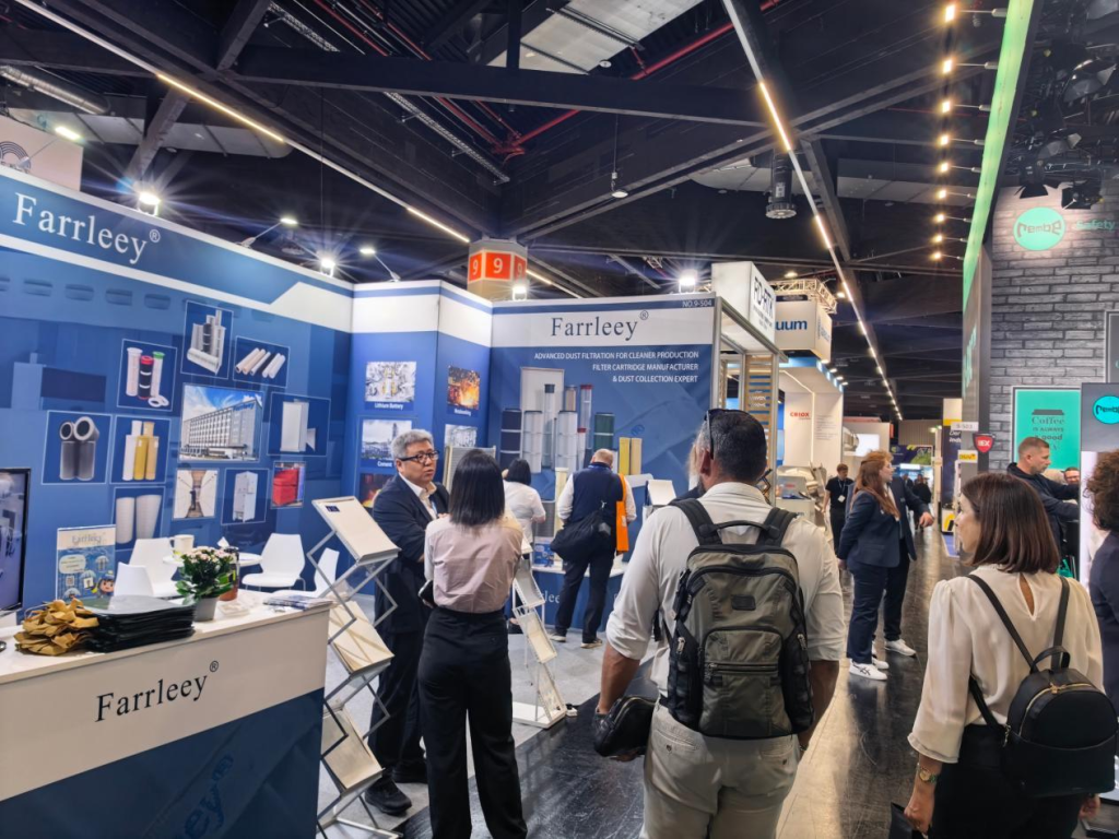 Farrleey Filtration team at POWTECH in Nuremberg